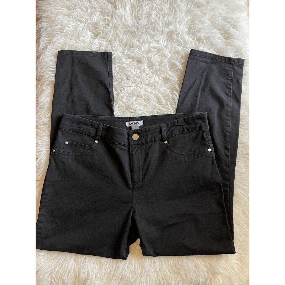DKNY Women’s Size 10 Black Pants Preowned Career